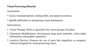 LEARNING DISABILITIES, HABIT DISORDER, SPEECH DISORDER.pptx