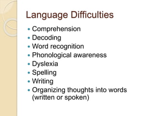 Learning disability | PPTX