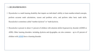 Learning Disbailit Math Problem Example Learning disability.pptx