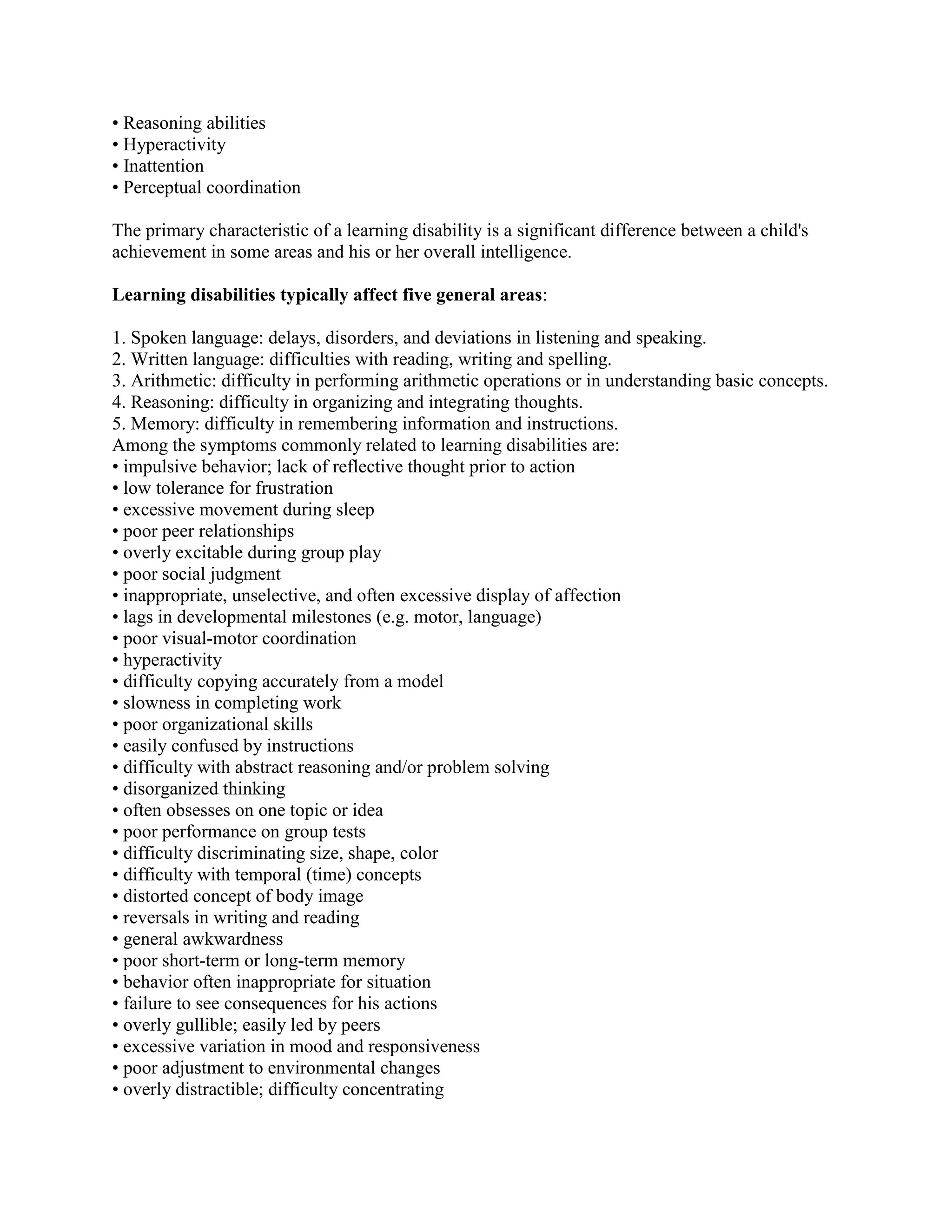 Learning disability and its homeopathy treatment | DOC