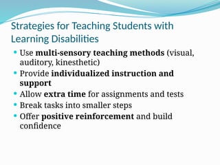 Learning Disability by Golak.pptx for effective teaching | PPTX
