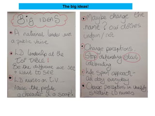 The big ideas!
 