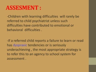 LEARNING DISORDERS | PPTX