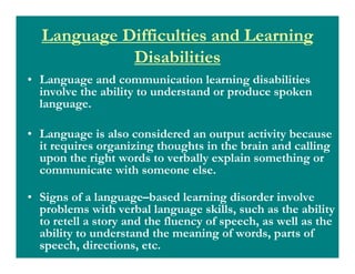 Learning dissability | PDF