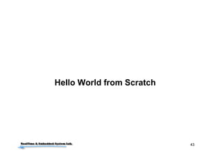 43
Hello World from Scratch
 