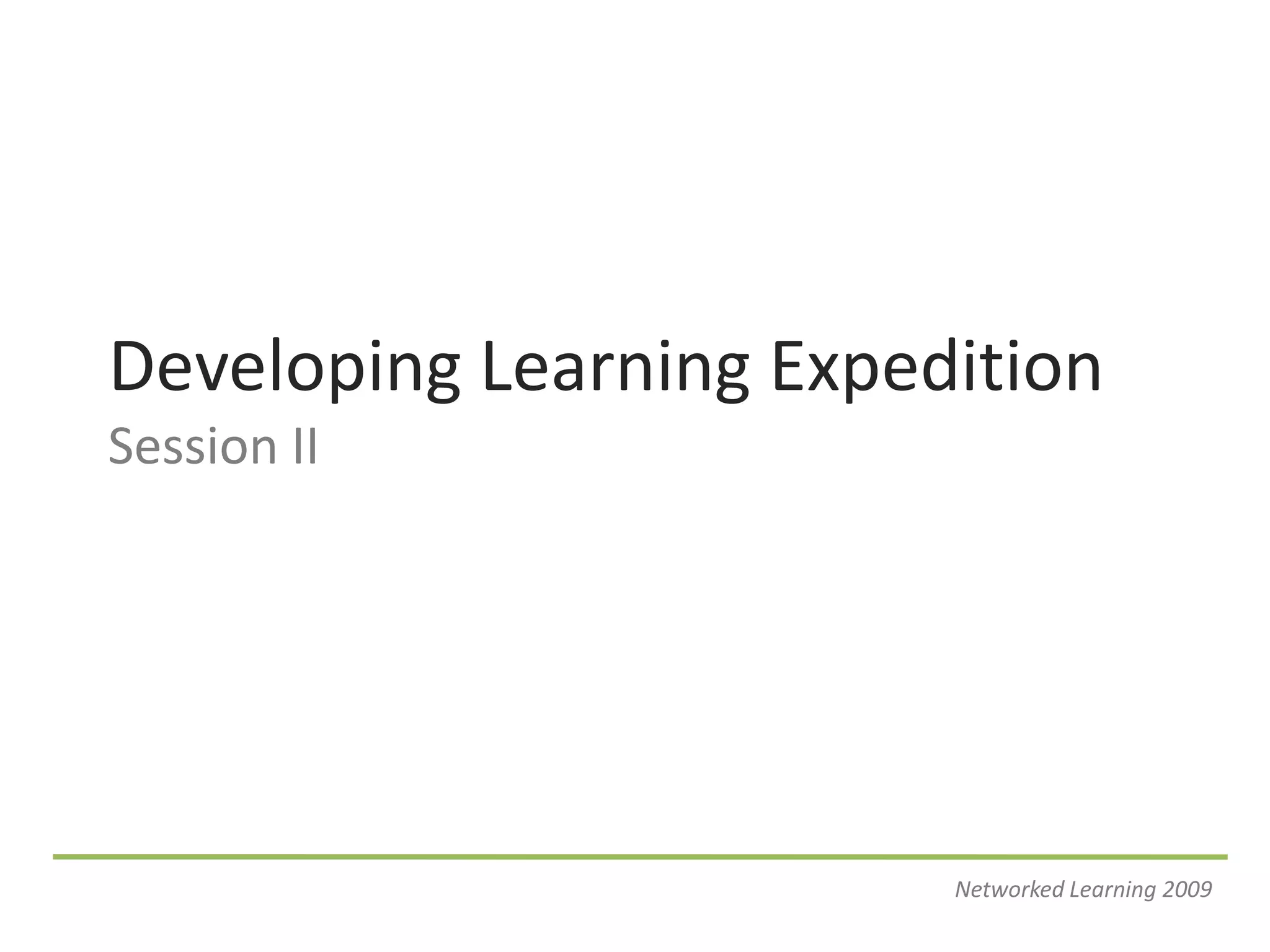 Learning Expeditions