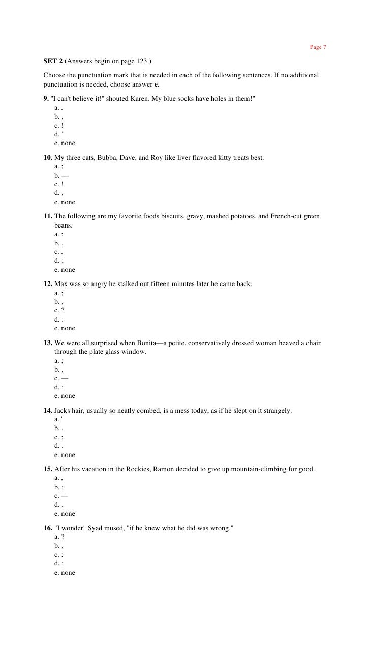 worksheet Sat Grammar Worksheets learning express 501 grammar e none 13