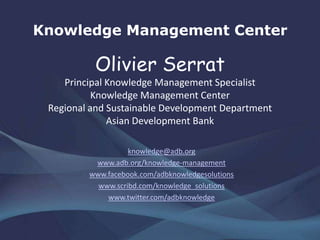 Quick Response Codes
@ADB
@ADB Sustainable
Development Timeline
@Academia.edu
@LinkedIn
@ResearchGate
@Scholar
@SlideShare
@Twitter
 