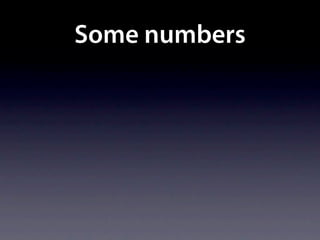 Some numbers
 