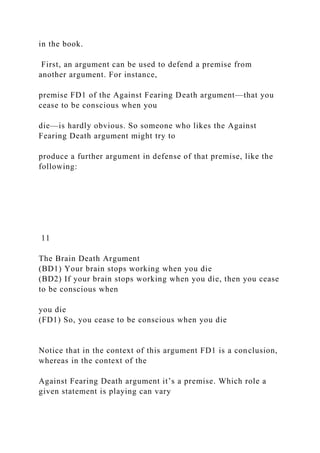 Learning from Arguments An Introduction to Philosophy .docx
