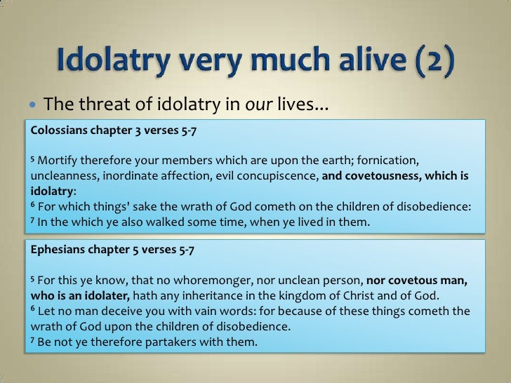 Learning From Challenges Heathen Idolatry (Slides)