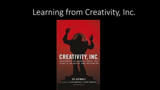 Learning from Creativity, Inc.
 