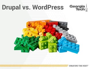 Drupal vs. WordPress
 