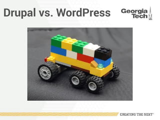 Drupal vs. WordPress
 