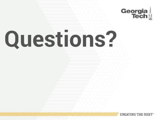 Questions?
 