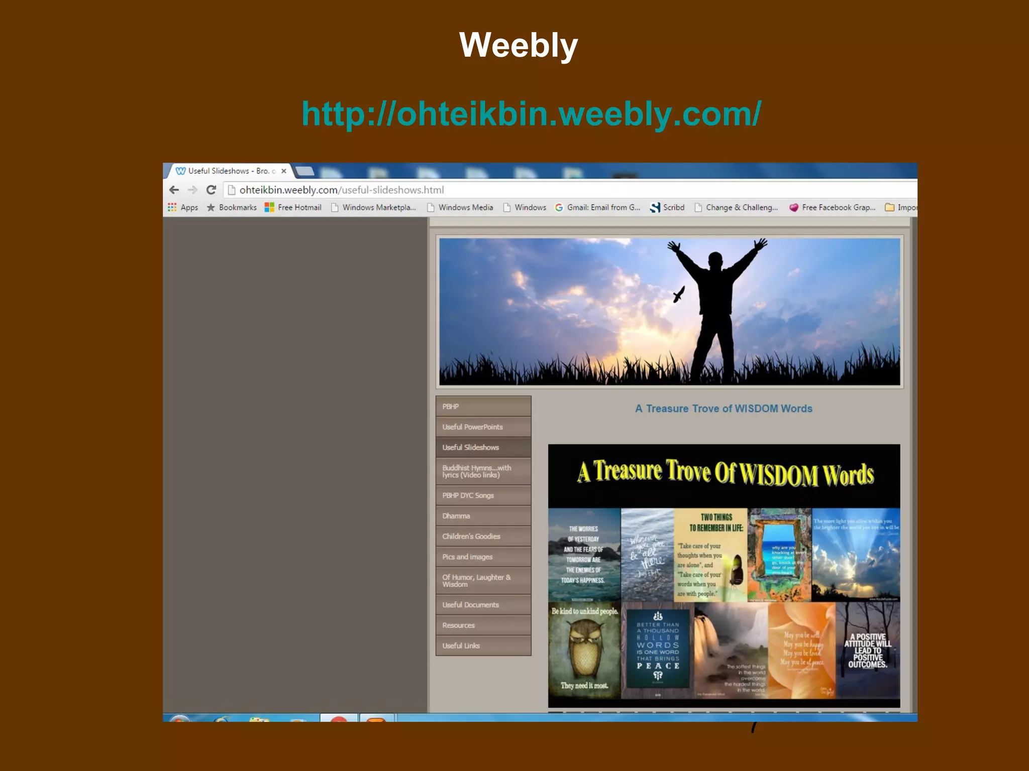 7
Weebly
http://ohteikbin.weebly.com/
