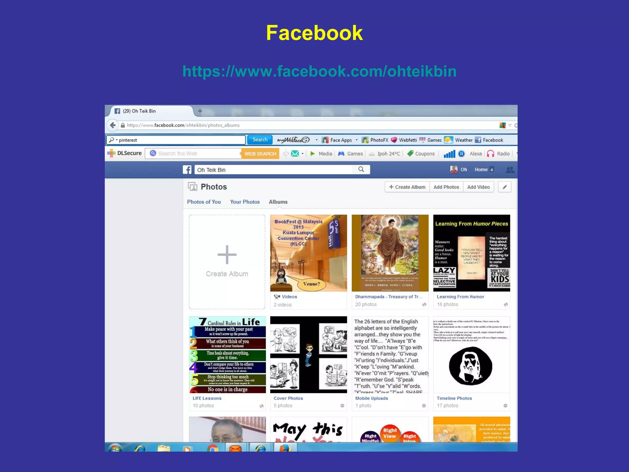 9
Facebook
https://www.facebook.com/ohteikbin