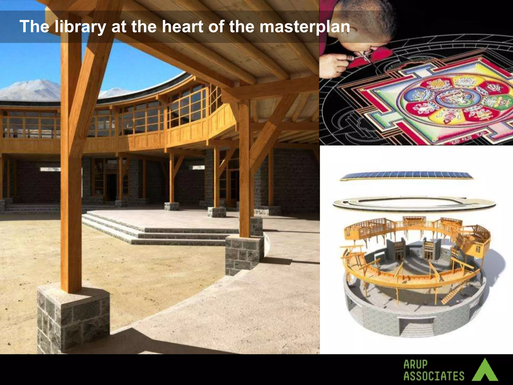 The library at the heart of the masterplan
Building the library
 