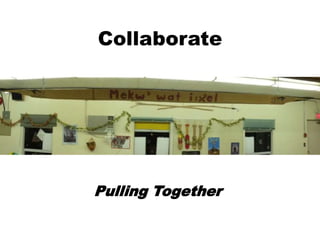 Collaborate

Pulling Together

 
