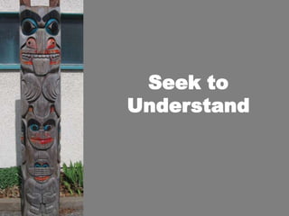 Seek to
Understand

 