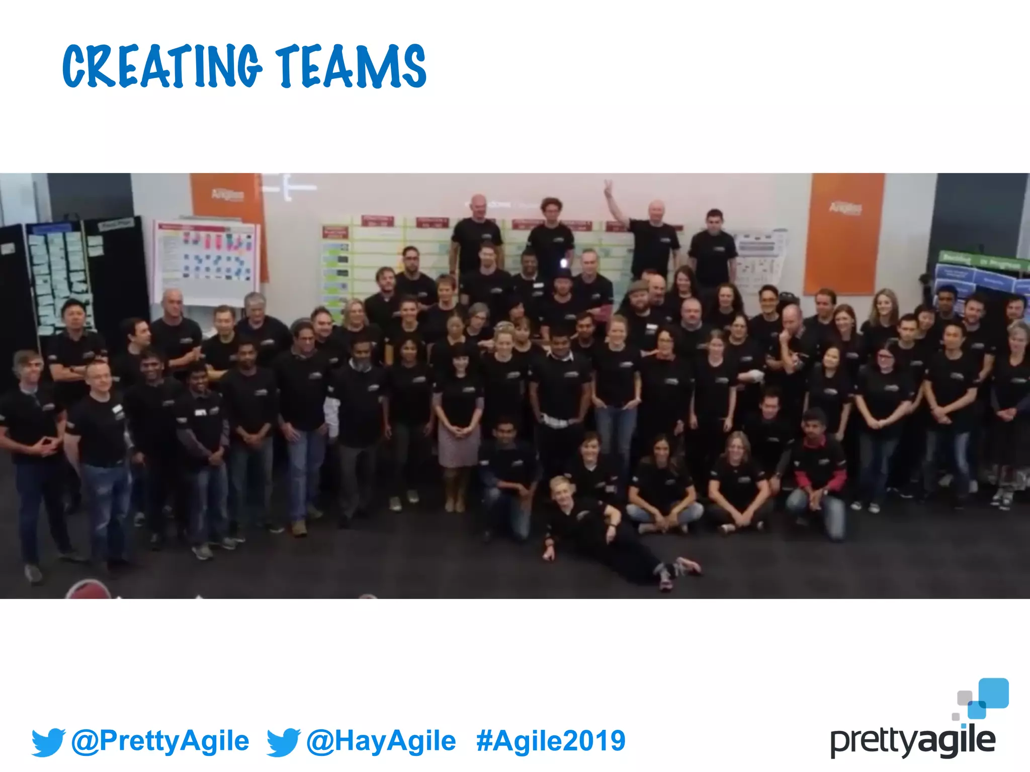 @PrettyAgile @HayAgile #Agile2019
CREATING TEAMS
 