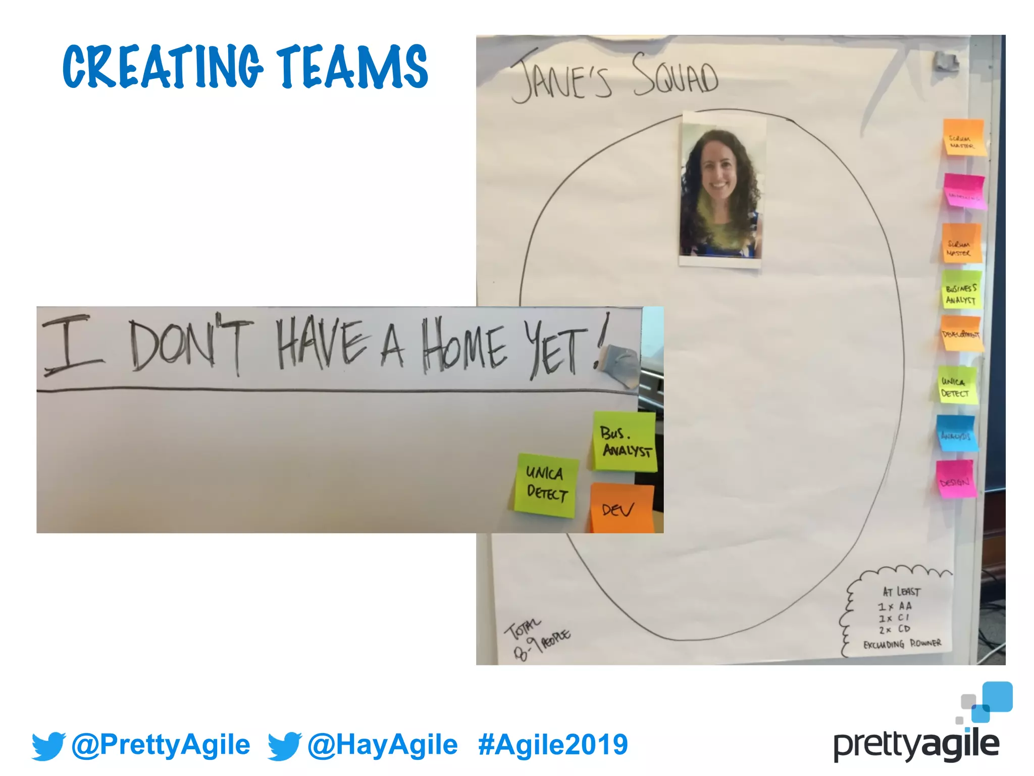 @PrettyAgile @HayAgile #Agile2019
CREATING TEAMS
 