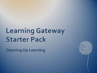 Learning Gateway Starter Pack | PPTX