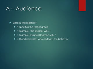 Comprehensive Guide to Learning Goals, Objectives, and the ABCD Model ...
