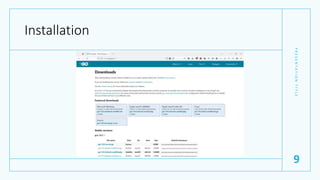 Installation
P
R
E
S
E
N
T
A
T
I
O
N
T
I
T
L
E
9
 