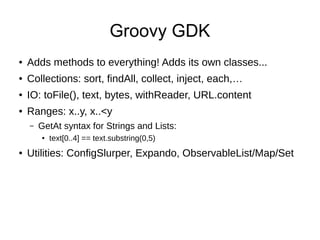 Learning groovy 1: half day workshop