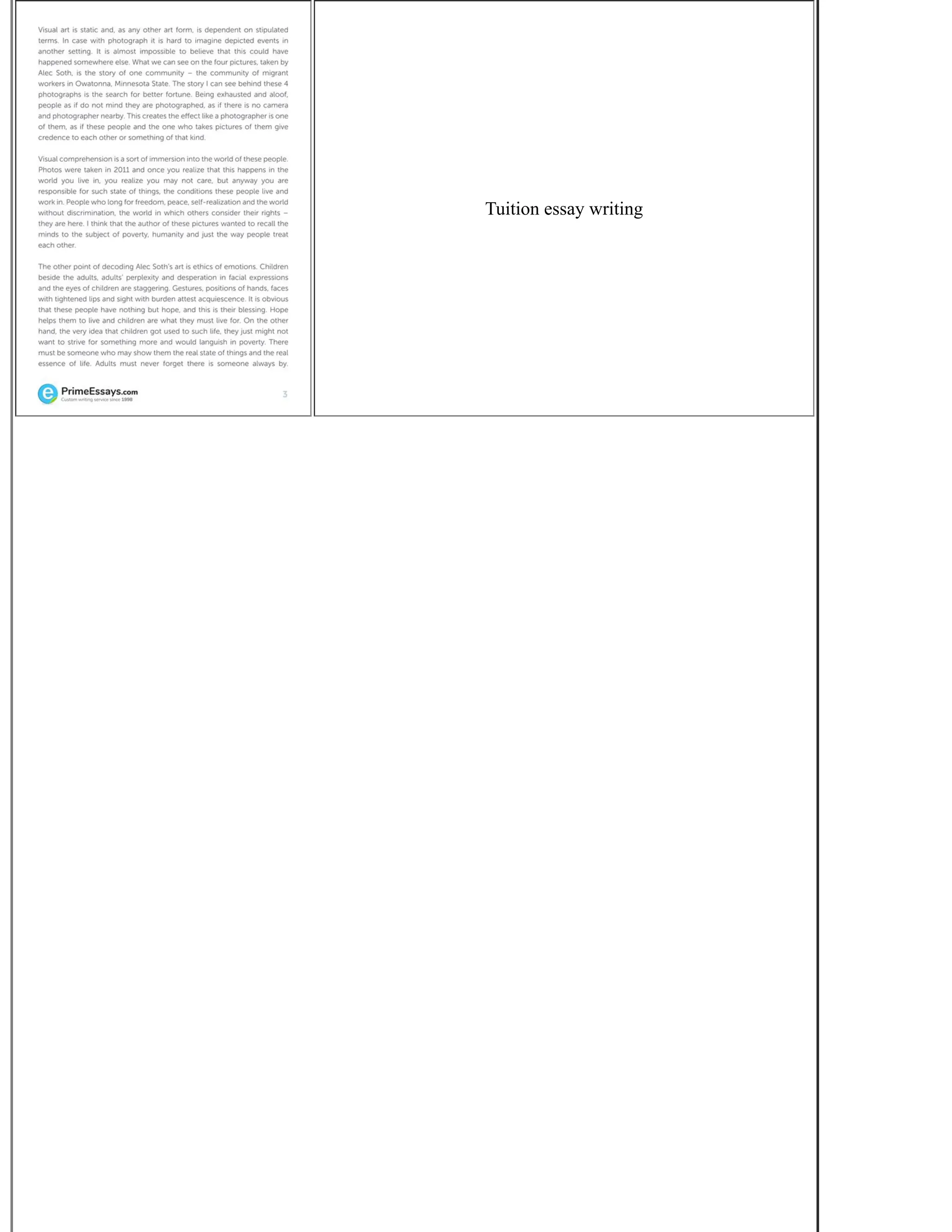 Tuition essay writing
 