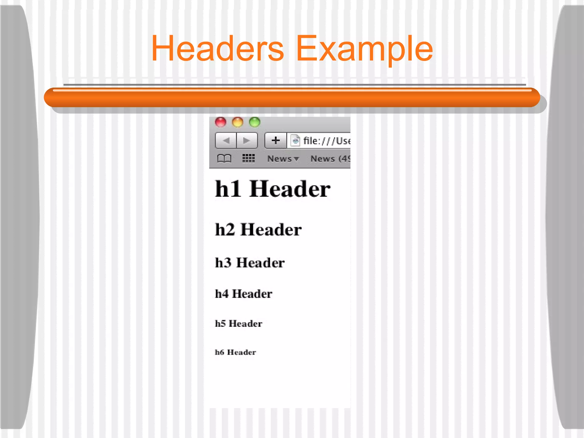 Headers Example 