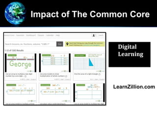Impact of The Common Core
Digital
Learning
LearnZillion.com
 