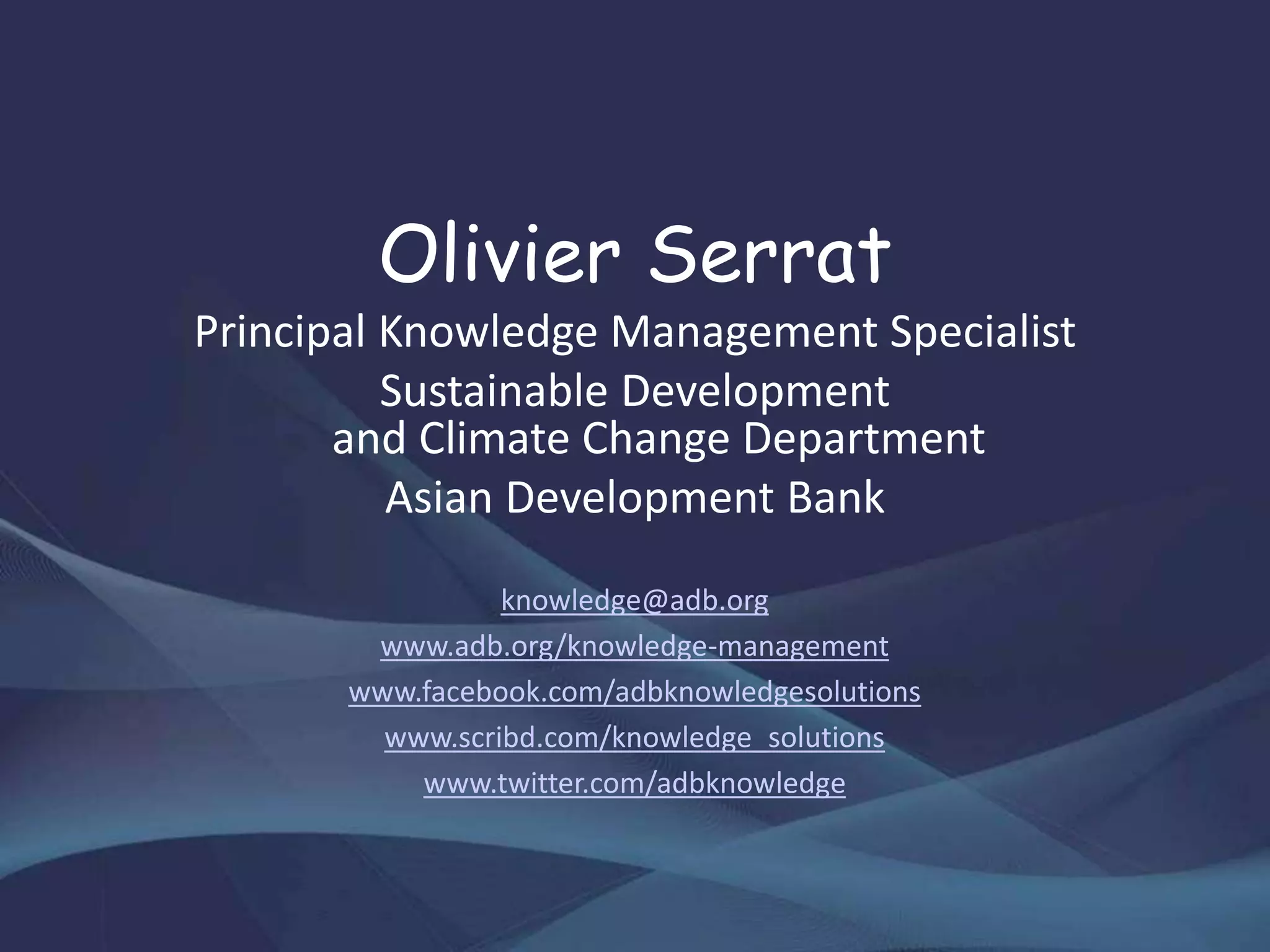 Quick Response Codes
@ADB
@ADB Sustainable
Development Timeline
@Academia.edu
@LinkedIn
@ResearchGate
@Scholar
@SlideShare
@Twitter
 