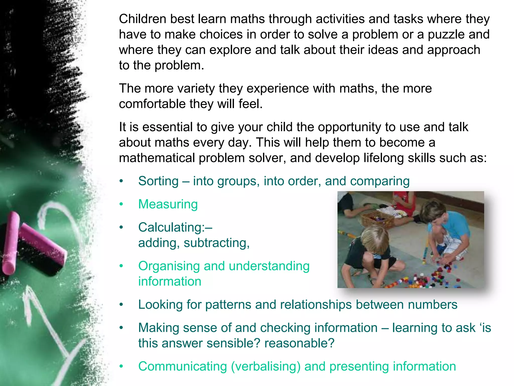 Learning in Numeracy | PPTX