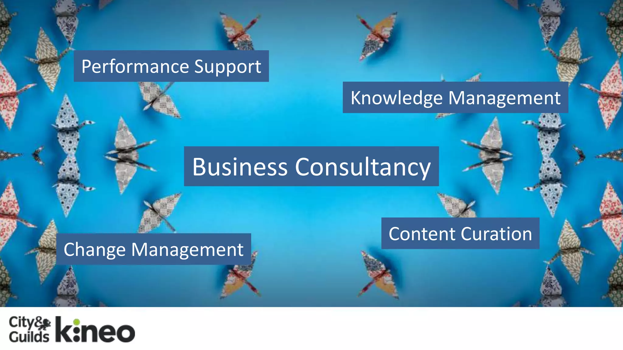The L&D Skills Challenge 
Performance Support 
• Business consultancy 
• Knowledge mgt, content curation, performance support 
• OD, change management, Business performance Consultancy 
solutions 
• Blended designs – social, games, mobile, coaching, webinars 
• Tech savvy, application of new learning technologies 
• Communications and marketing 
• Prepare Change and Management 
pitch business cases 
• Measure real business impact 
Knowledge Management 
Content Curation 
 