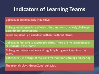 Learning in Teams | PPTX