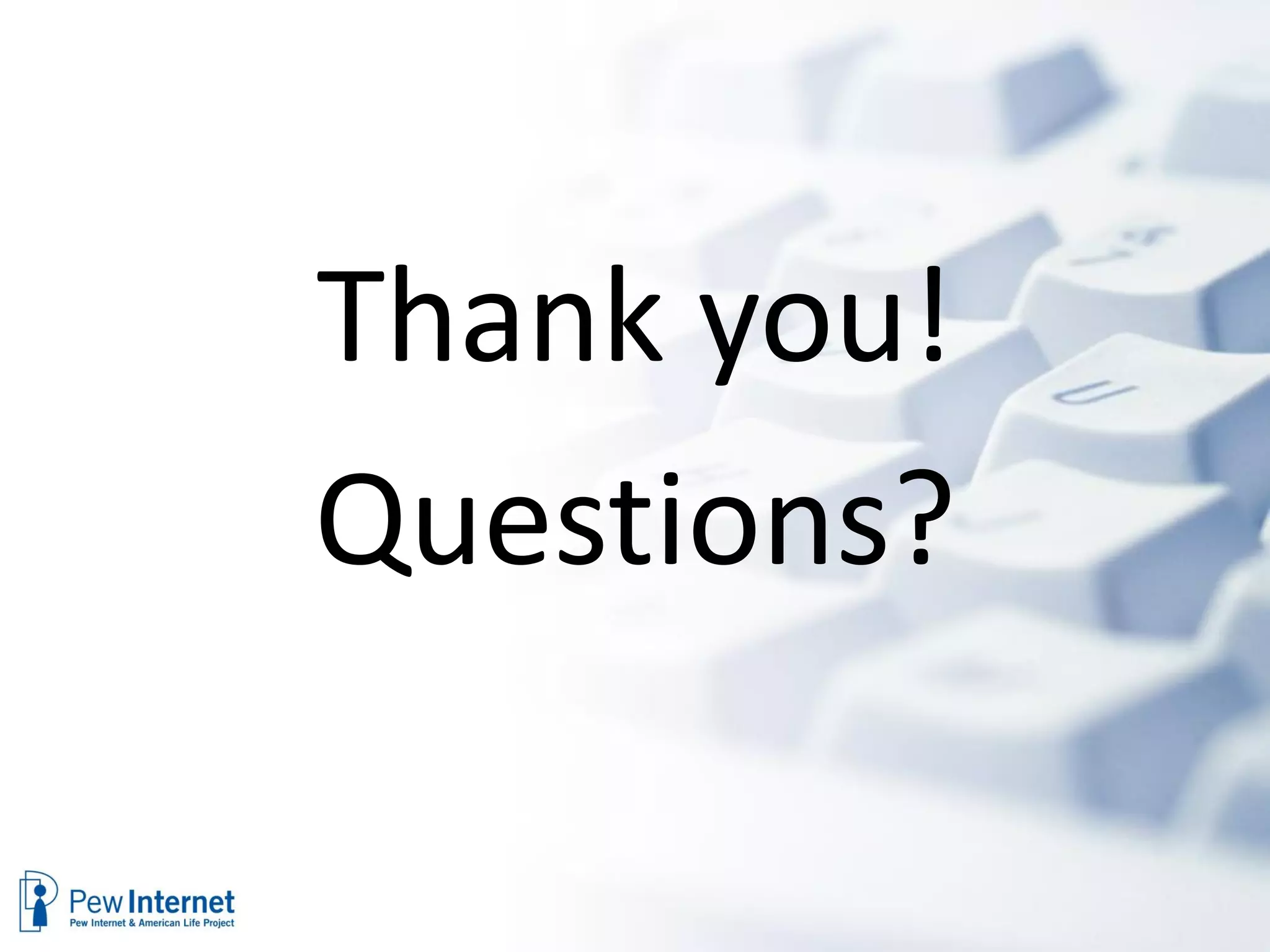 Thank you!
Questions?
 