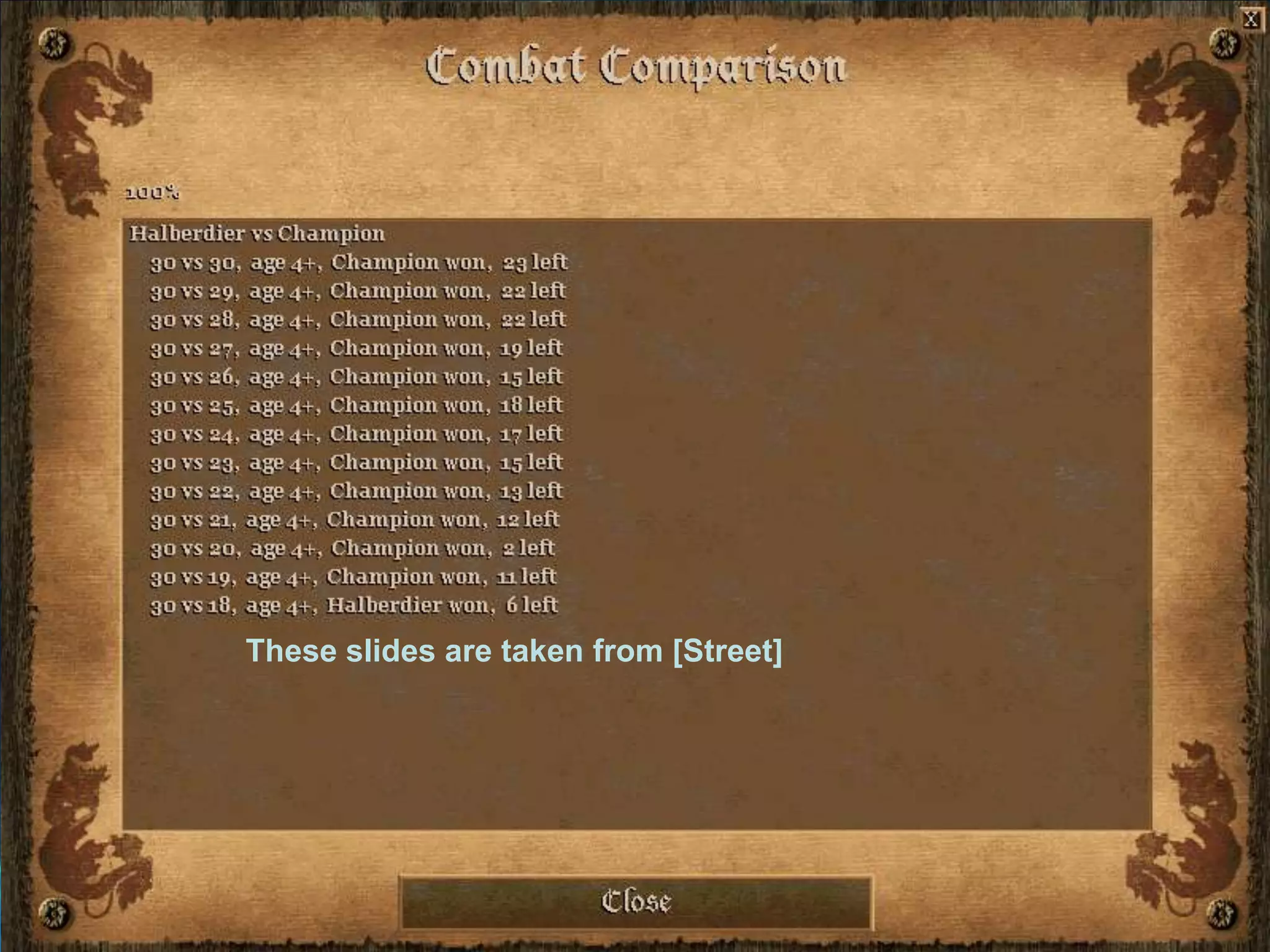 These slides are taken from [Street]
 