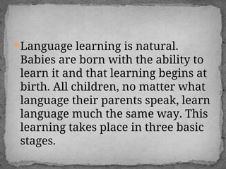 Topics About Language Learning Learning Language and Culture - an interesting topic.ppt