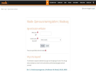 Dr. S. Srinivasaragavan ,Professor & Head, DLIS, BDU
 