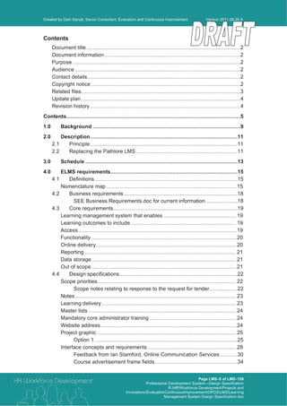 Learning management system design specification_preview | PDF