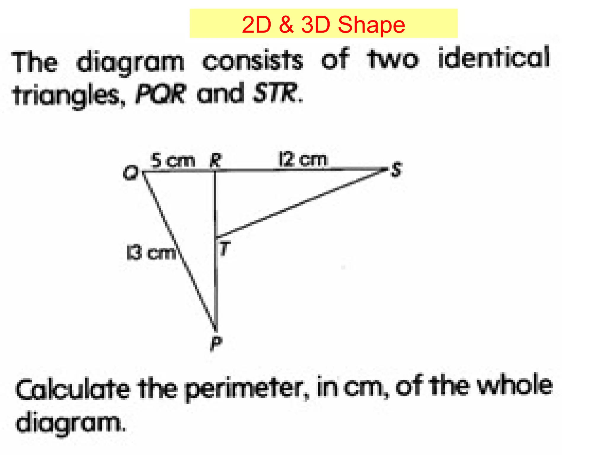2D & 3D Shape 