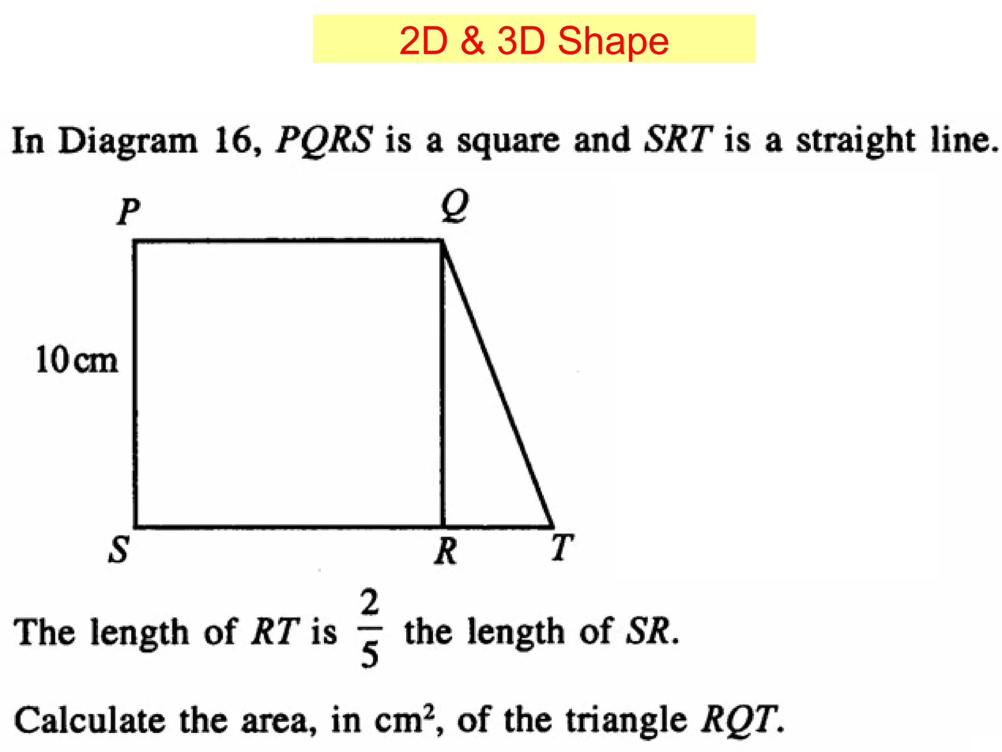 2D & 3D Shape 