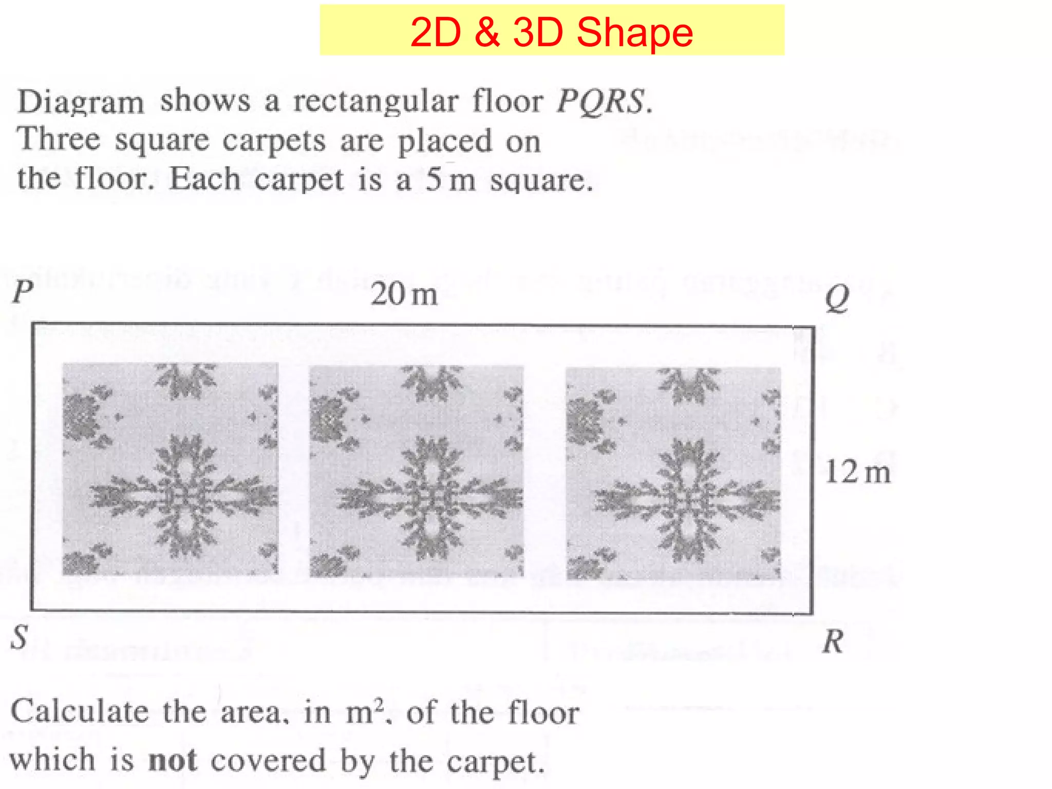 2D & 3D Shape 