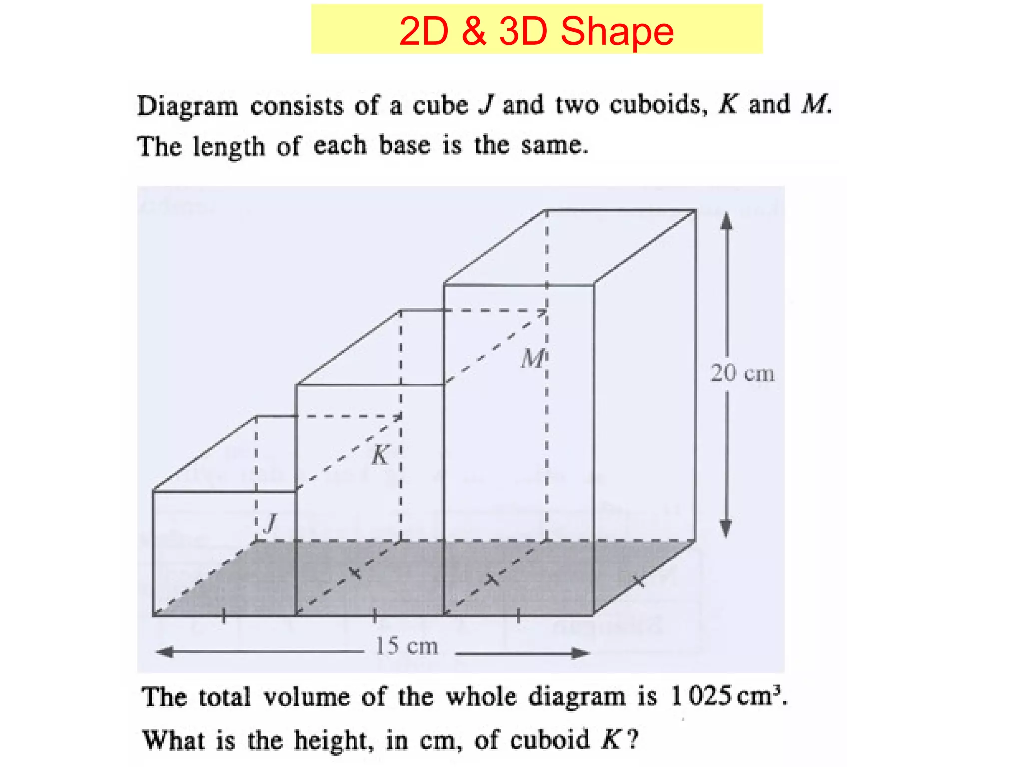 2D & 3D Shape 