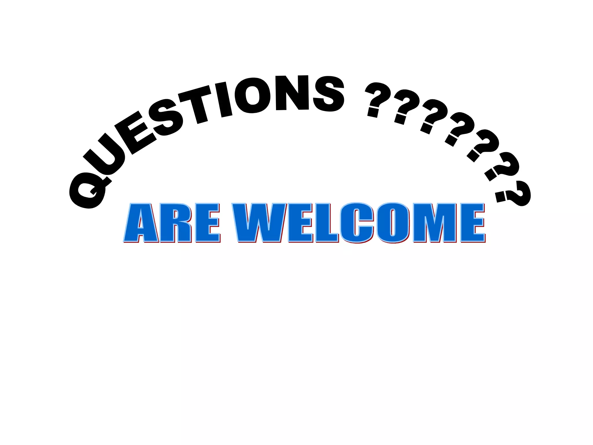 QUESTIONS ??????? ARE WELCOME 