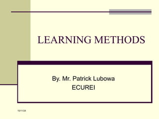 Patrick's Method learning methods notes for Foundation courses | PPT