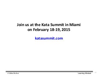 © Mike Rother! Learning Mindset!
*'"
A=:;$D?$86$675$J868$)DPP:6$:;$%:8P:$
=;$/5X9D893$Ge]GdY$EFGq$
C868?DPP:6UQ=P$
 