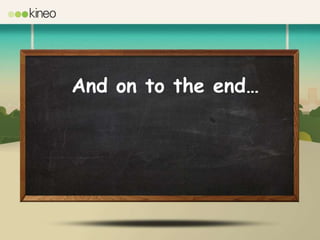 And on to the end…
 